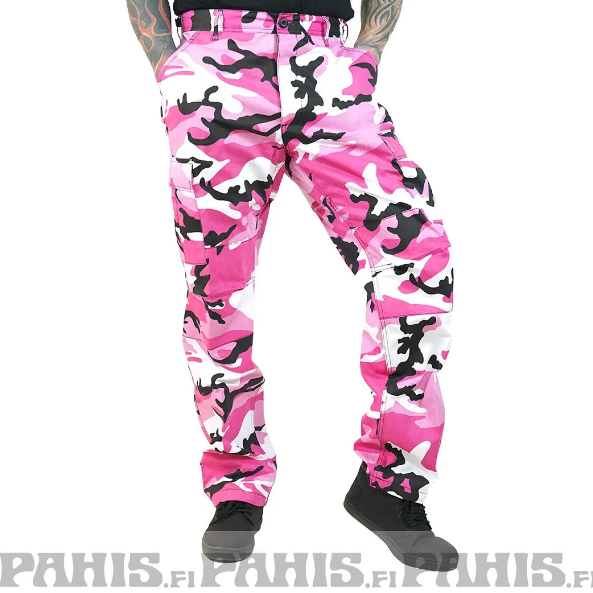 Rothco Color Camo BDU - Reisitaskuhousut, pink camo