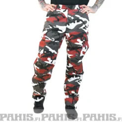 Rothco Color Camo BDU - Reisitaskuhousut, red camo