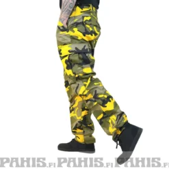 Rothco Color Camo BDU - Reisitaskuhousut, stinger yellow