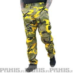 Rothco Color Camo BDU - Reisitaskuhousut, stinger yellow