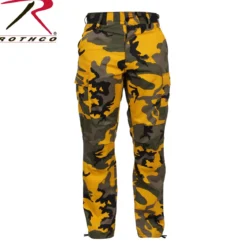 Rothco Color Camo BDU - Reisitaskuhousut, stinger yellow