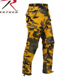 Rothco Color Camo BDU - Reisitaskuhousut, stinger yellow