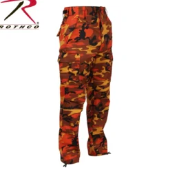 Rothco Color Camo BDU - Reisitaskuhousut, savage orange