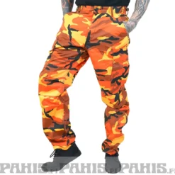 Rothco Color Camo BDU - Reisitaskuhousut, savage orange