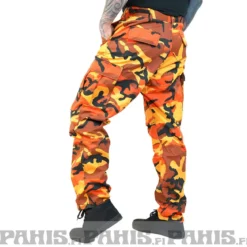 Rothco Color Camo BDU - Reisitaskuhousut, savage orange
