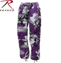 Rothco Paratrooper Colored Camo - Naisten reisitaskuhousut, ultra violet