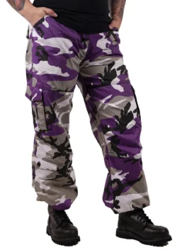 Rothco Paratrooper Colored Camo - Naisten reisitaskuhousut, ultra violet