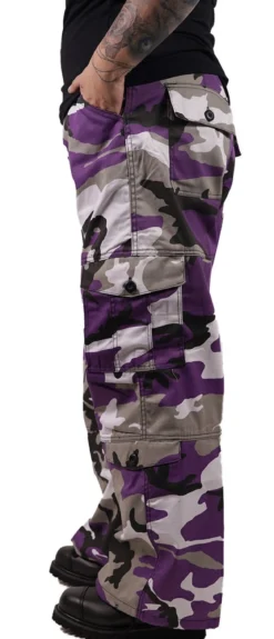 Rothco Paratrooper Colored Camo - Naisten reisitaskuhousut, ultra violet