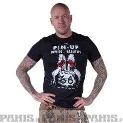 Route 66 Pin-Ups - T-paita