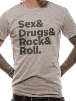 Sex Drugs Rock And Roll - T-paita