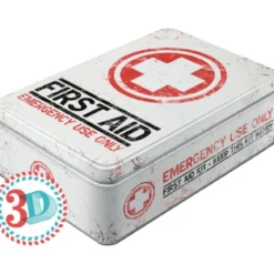 Säilytyspurkki flat - First Aid Emergency use only