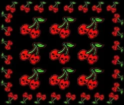 Skull and Cherries - Huivi