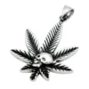 Skull Leaf - kirurginteräsriipus