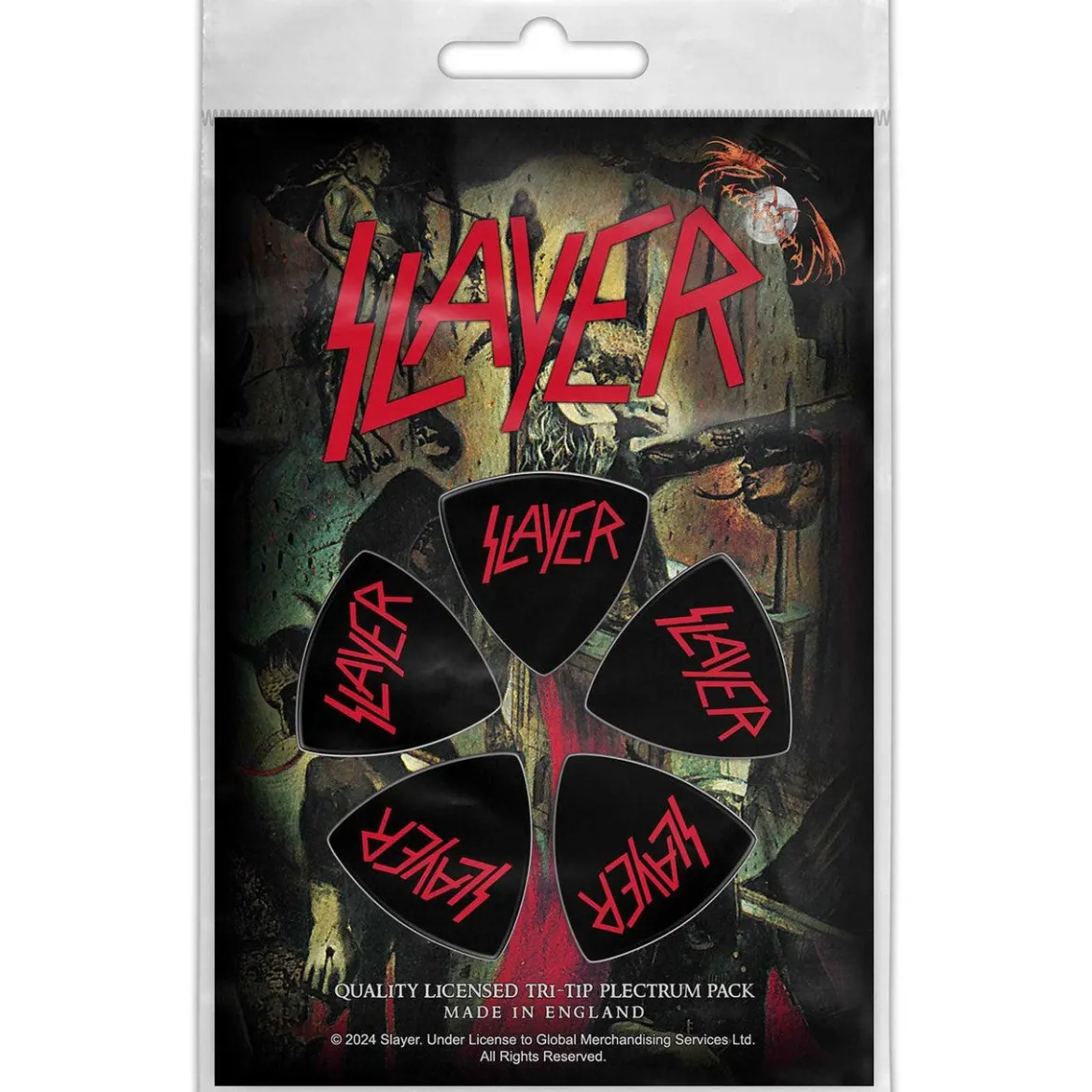 Slayer: Logo - Tri-Tip Plektrasetti 5kpl
