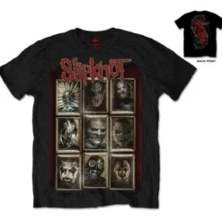 Slipknot new masks - T-paita