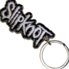 Slipknot White Logo Black Border - Avaimenperä