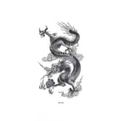 Smoke dragon - siirtotatuointi