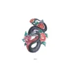 Snake & roses - siirtotatuointi