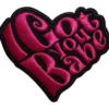 Sonny & Cher I Got You Babe Heart - Kangasmerkki