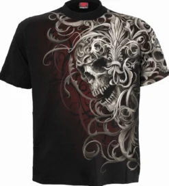 Spiral Skull Shoulder Wrap - T-paita