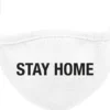 Stay Home kasvomaski, white