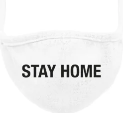 Stay Home kasvomaski, white