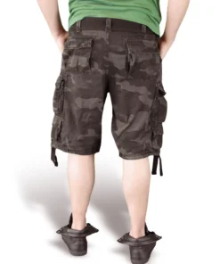 Surplus Division - Shortsit, Black Camo