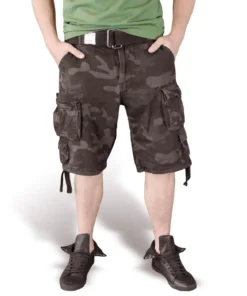 Surplus Division - Shortsit, Black Camo