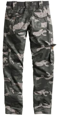 Surplus Premium Slimmy - Naisten reisitaskuhousut, black camo