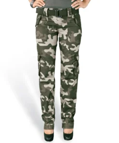 Surplus Premium Slimmy - Naisten reisitaskuhousut, black camo