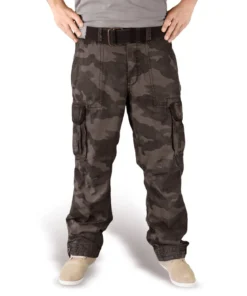 Surplus Premium Vintage - Reisitaskuhousut, black camo
