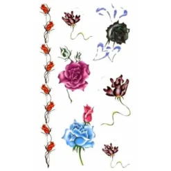 Tattoo sticker roses II - siirtotatuointi