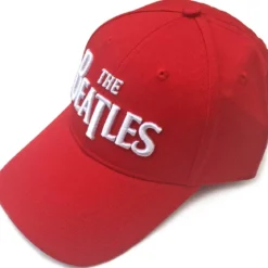 The Beatles Drop T Logo - Lippis, punainen