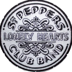 The Beatles: SGT Pepper Drum B&W -Kangasmerkki