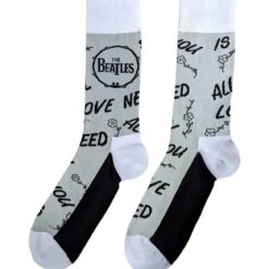The Beatles Socks: AYNIL & Drum (Grey) - Sukat