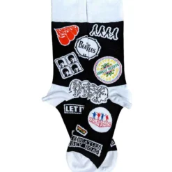 The Beatles Socks: Icons (Black) - Sukat
