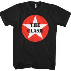The Clash: Star badge - T-paita