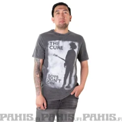 The Cure: Boys Don't Cry B&W - Stone wash T-paita
