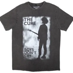 The Cure: Boys Don't Cry B&W - Stone wash T-paita