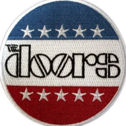 The Doors: Logo stars & stripes - Kangasmerkki