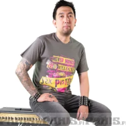 The Sex Pistols: NMTB Text overlay - T-paita, charcoal