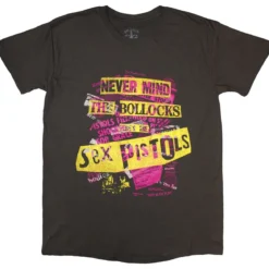 The Sex Pistols: NMTB Text overlay - T-paita, charcoal