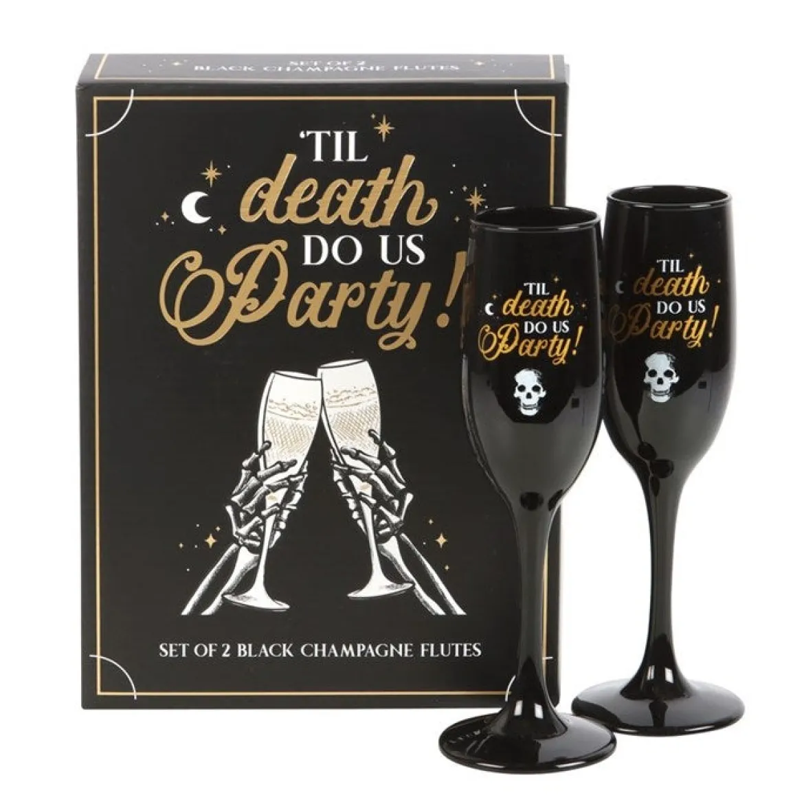 Til Death Do Us Party - Kuohuviinilasit 2kpl