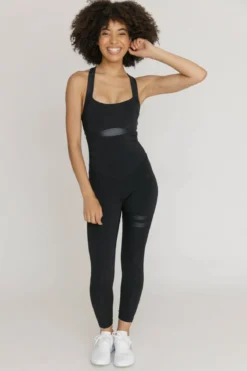 Topíssima Nicole Jumpsuit - urheiluhaalari, Super Black