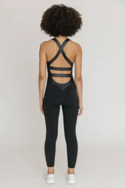 Topíssima Nicole Jumpsuit - urheiluhaalari, Super Black