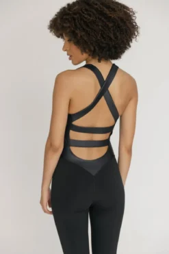 Topíssima Nicole Jumpsuit - urheiluhaalari, Super Black
