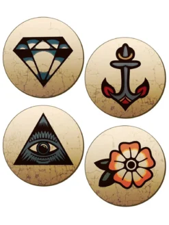 Traditional Tattoos - Lasinaluset