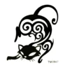 Tribal Cat - siirtotatuointi