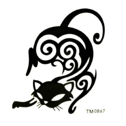 Tribal Cat - siirtotatuointi