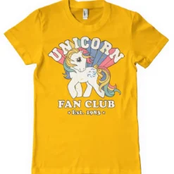 Unicorn Fan Club - T-paita, tummankeltainen